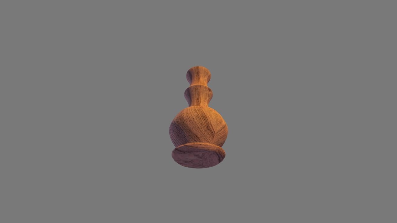 Wooden Pot - Pot 3D model Free low-poly 3D model_6