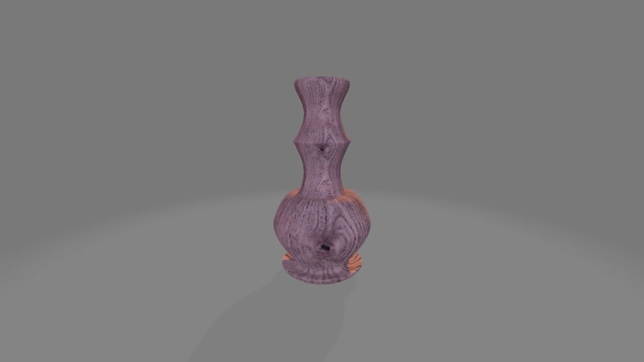 Wooden Pot - Pot 3D model Free low-poly 3D model_4