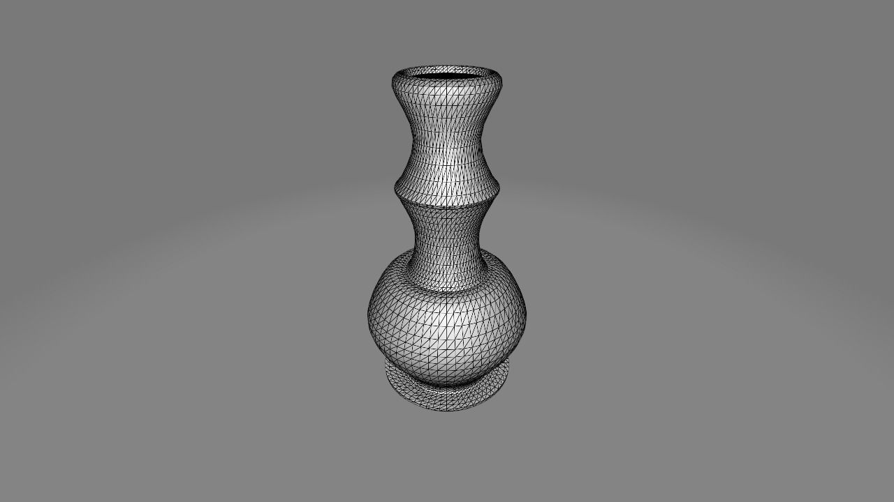 Wooden Pot - Pot 3D model Free low-poly 3D model_2