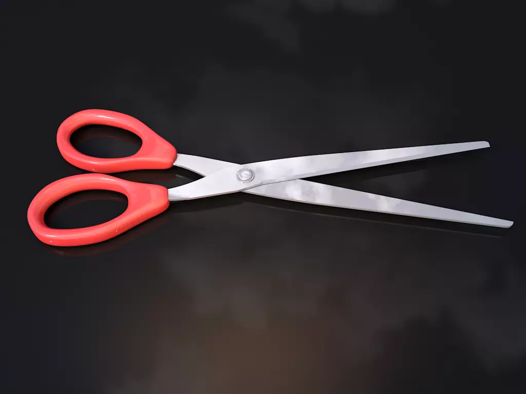 scissors pair of 3D model