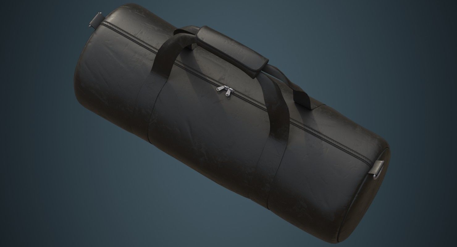 Gym Bag 1B Low-poly 3D model_5