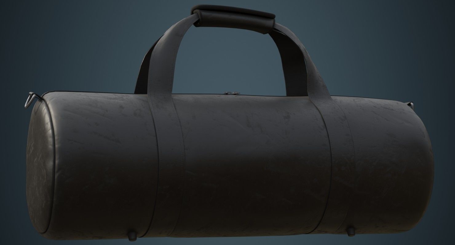 Gym Bag 1B Low-poly 3D model_6