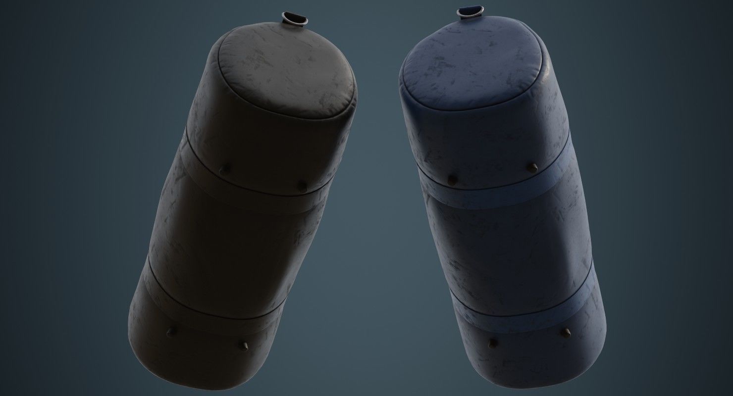 Gym Bag 1B Low-poly 3D model_2