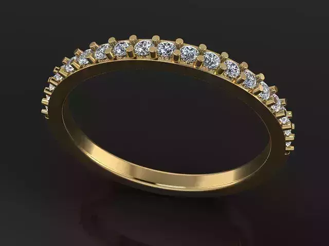 Dainty Half Diamond Band 