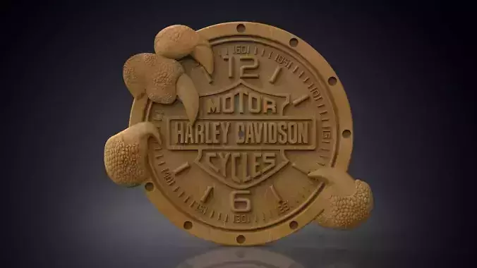 Harley Davidson wall clock 3D print model