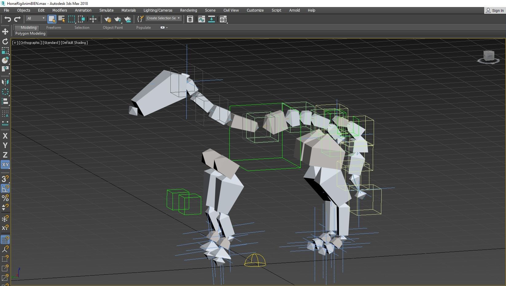 Horse 3D Model galloping Low-poly 3D model_21