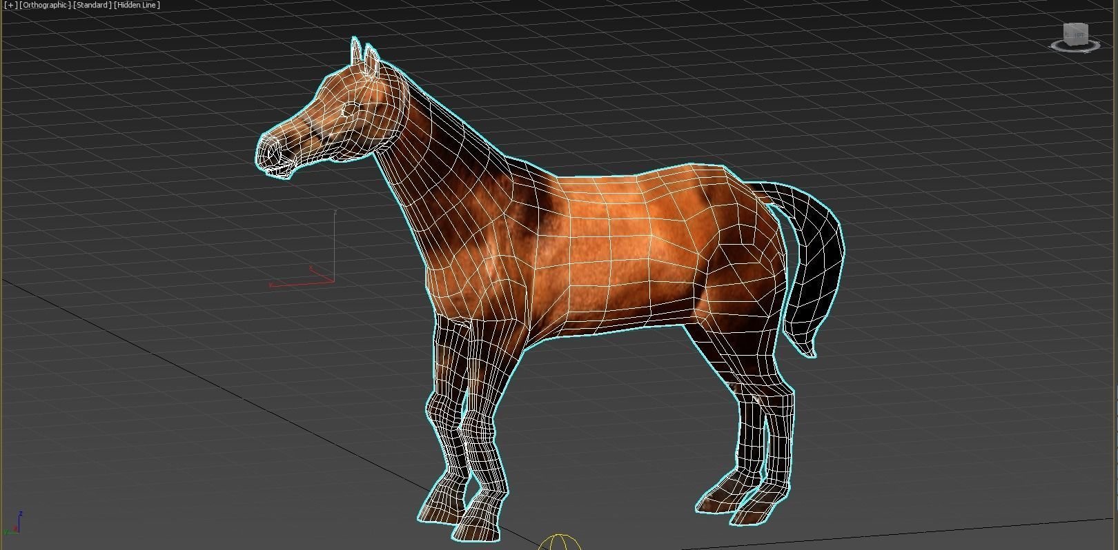 Horse 3D Model galloping Low-poly 3D model_20