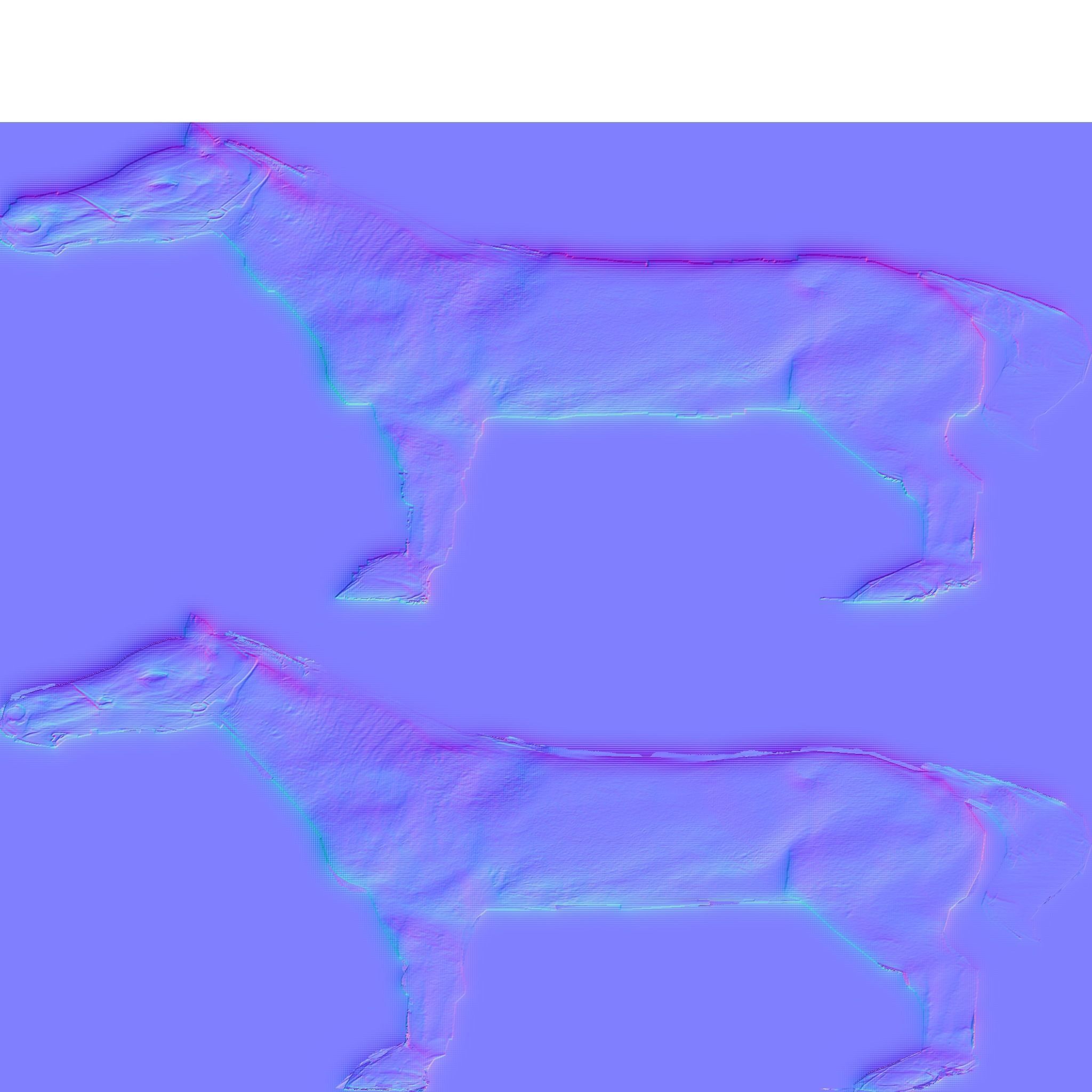 Horse 3D Model galloping Low-poly 3D model_24