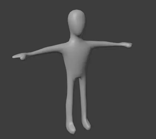 Low-Poly Base Character Free low-poly 3D model_0