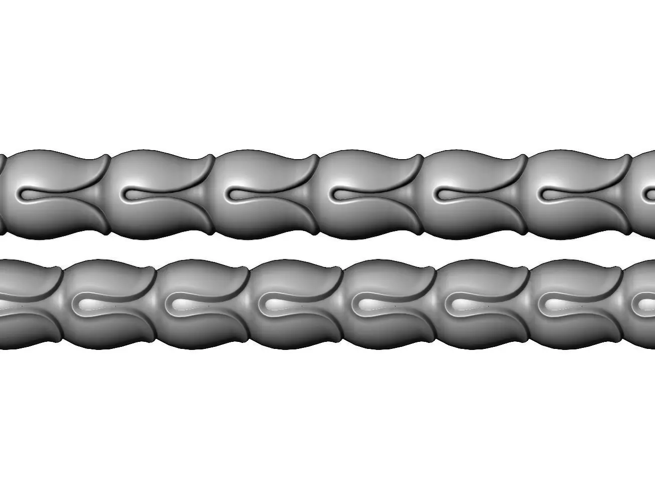 Bell Flower Louis 16 decorative molding releif 3D print model