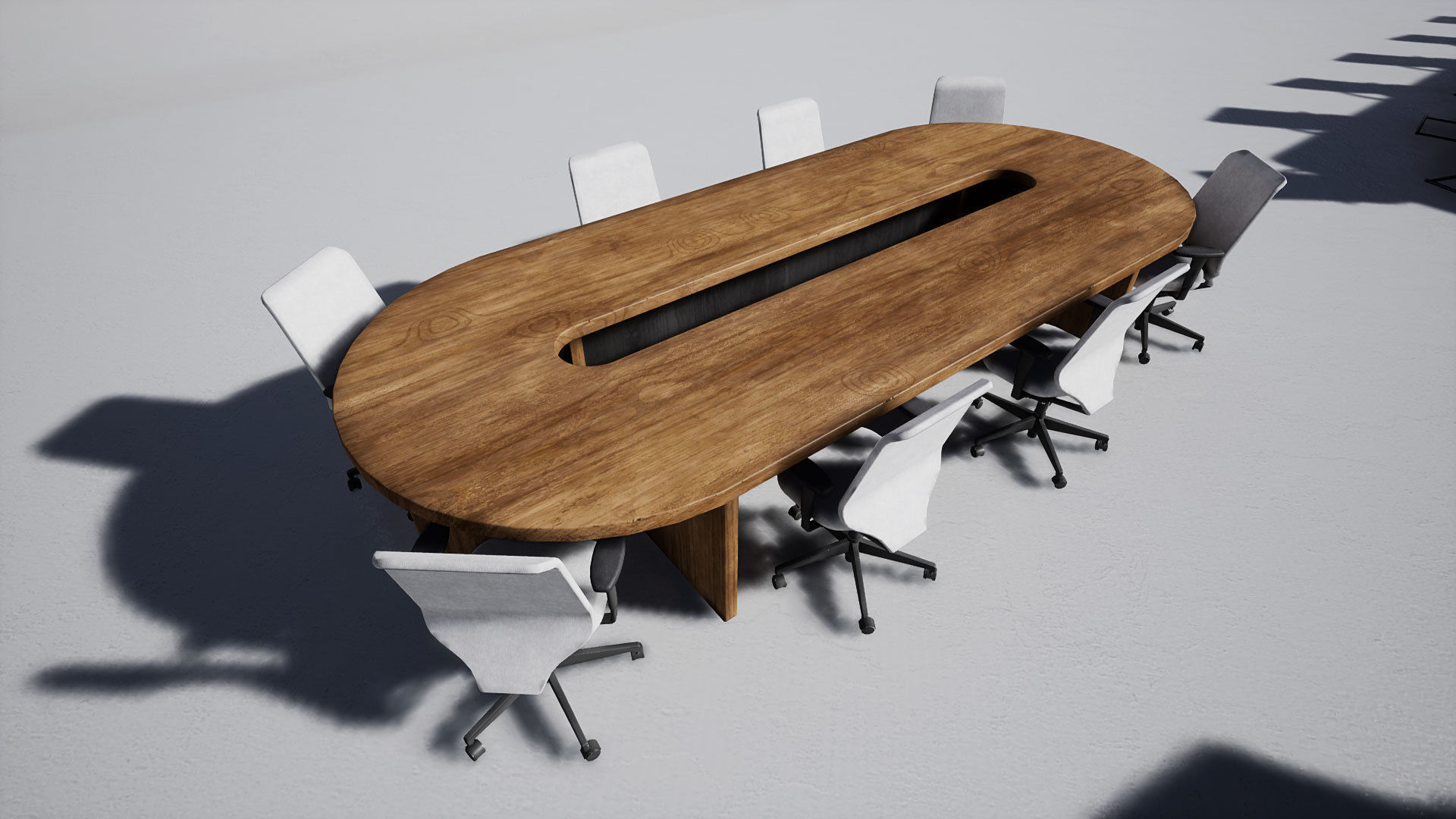 Office Furniture Low-poly 3D model_6