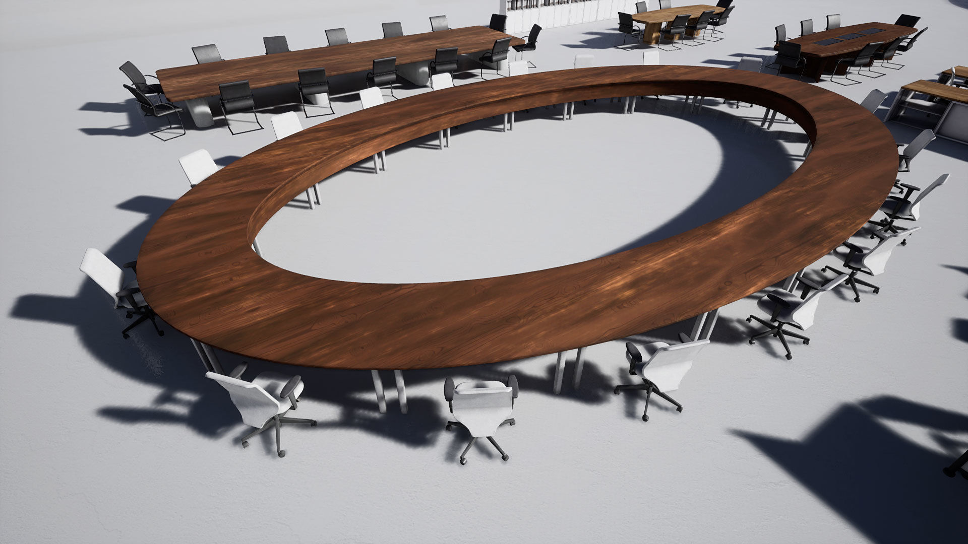 Office Furniture Low-poly 3D model_9