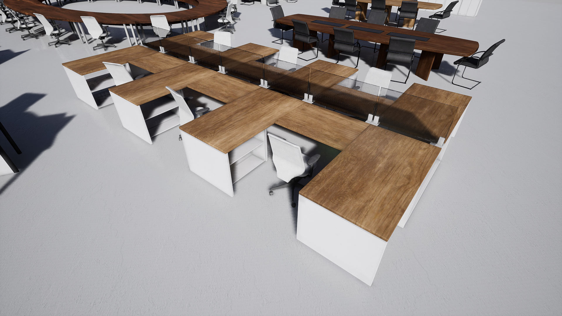 Office Furniture Low-poly 3D model_11