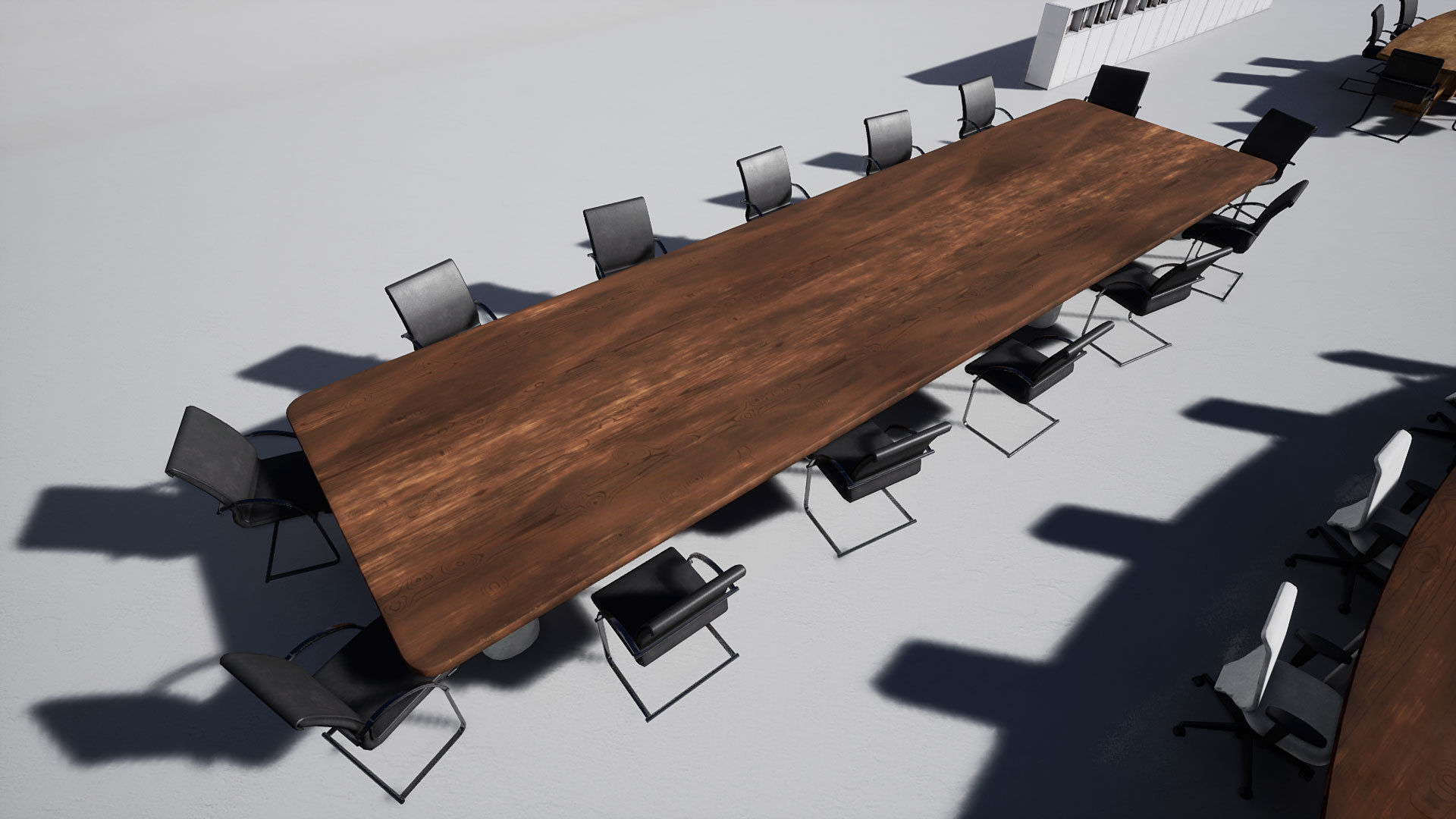Office Furniture Low-poly 3D model_5