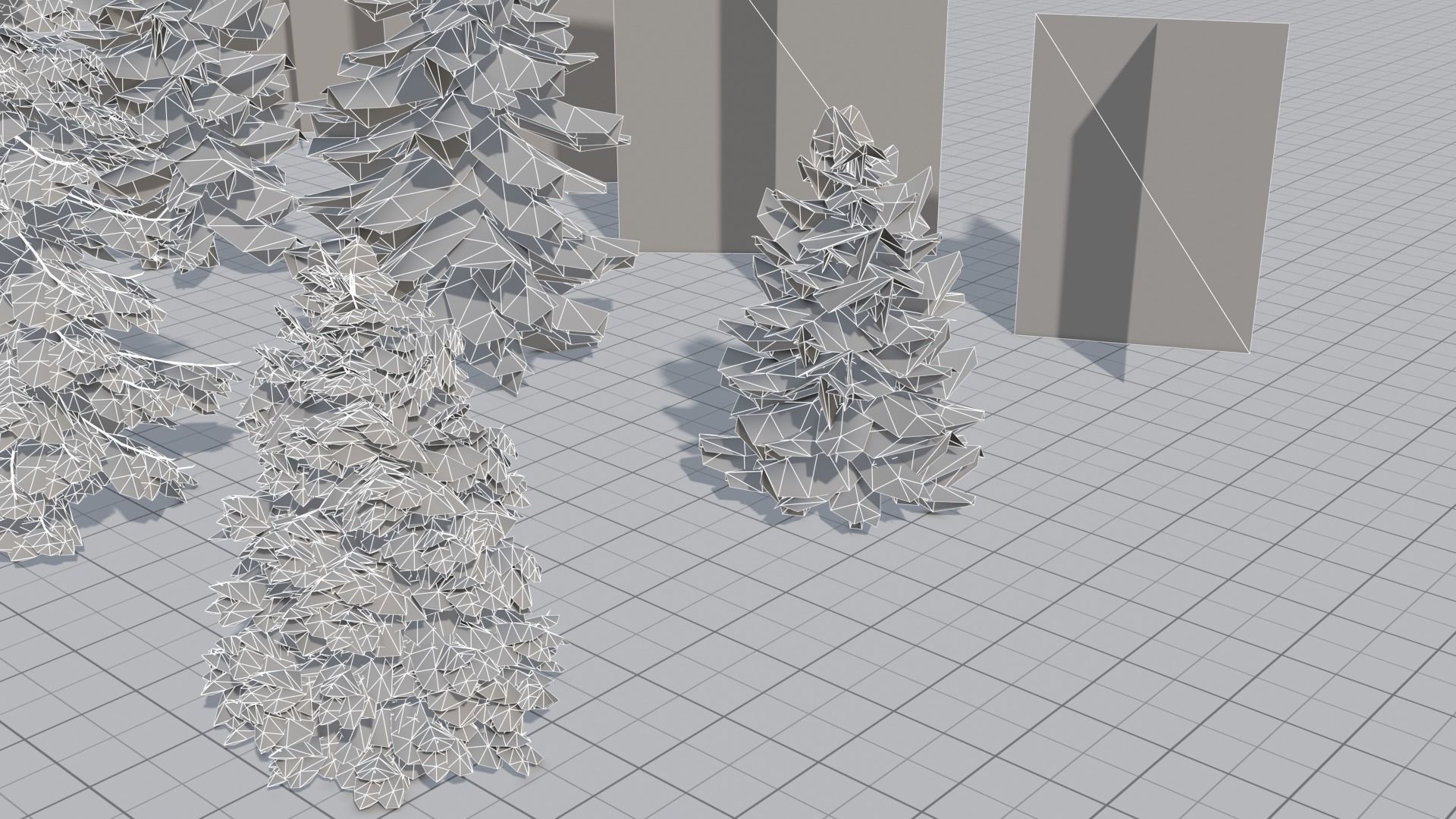 Larch Pine Tree Low-poly 3D model_3