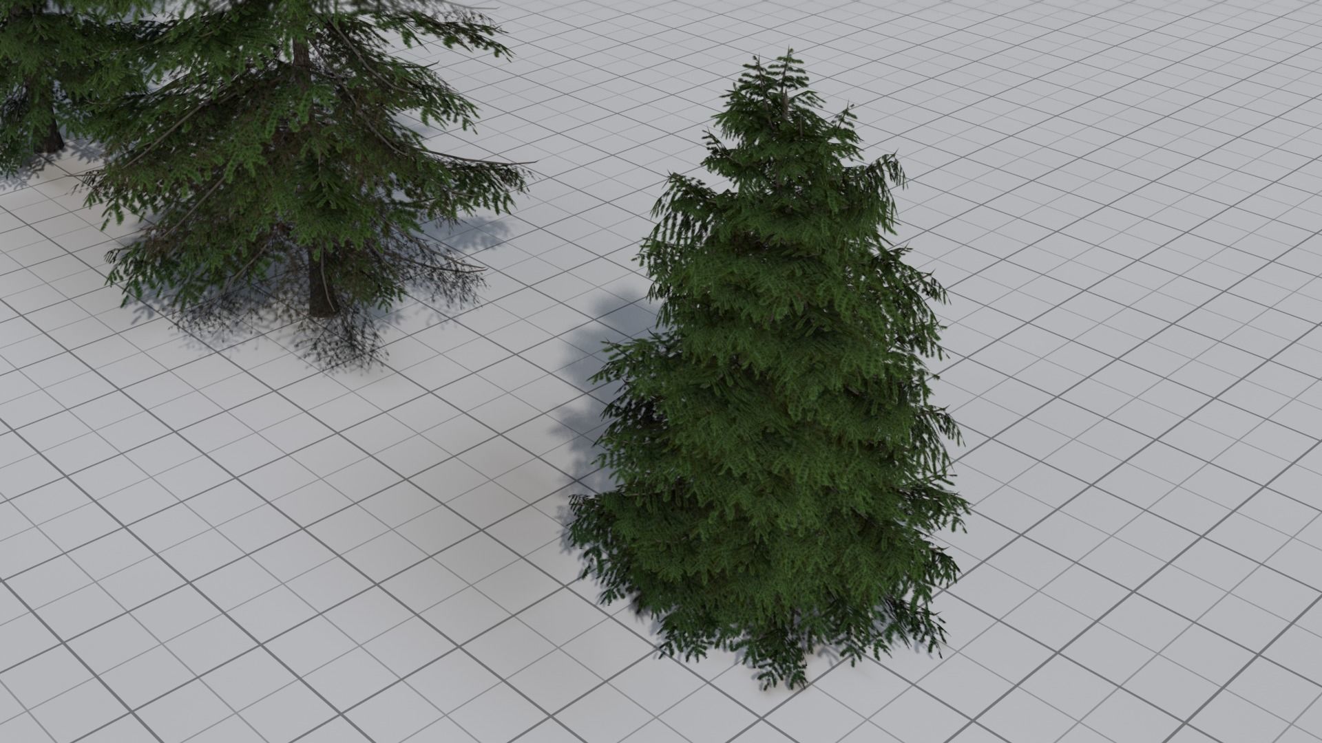 Larch Pine Tree Low-poly 3D model_11