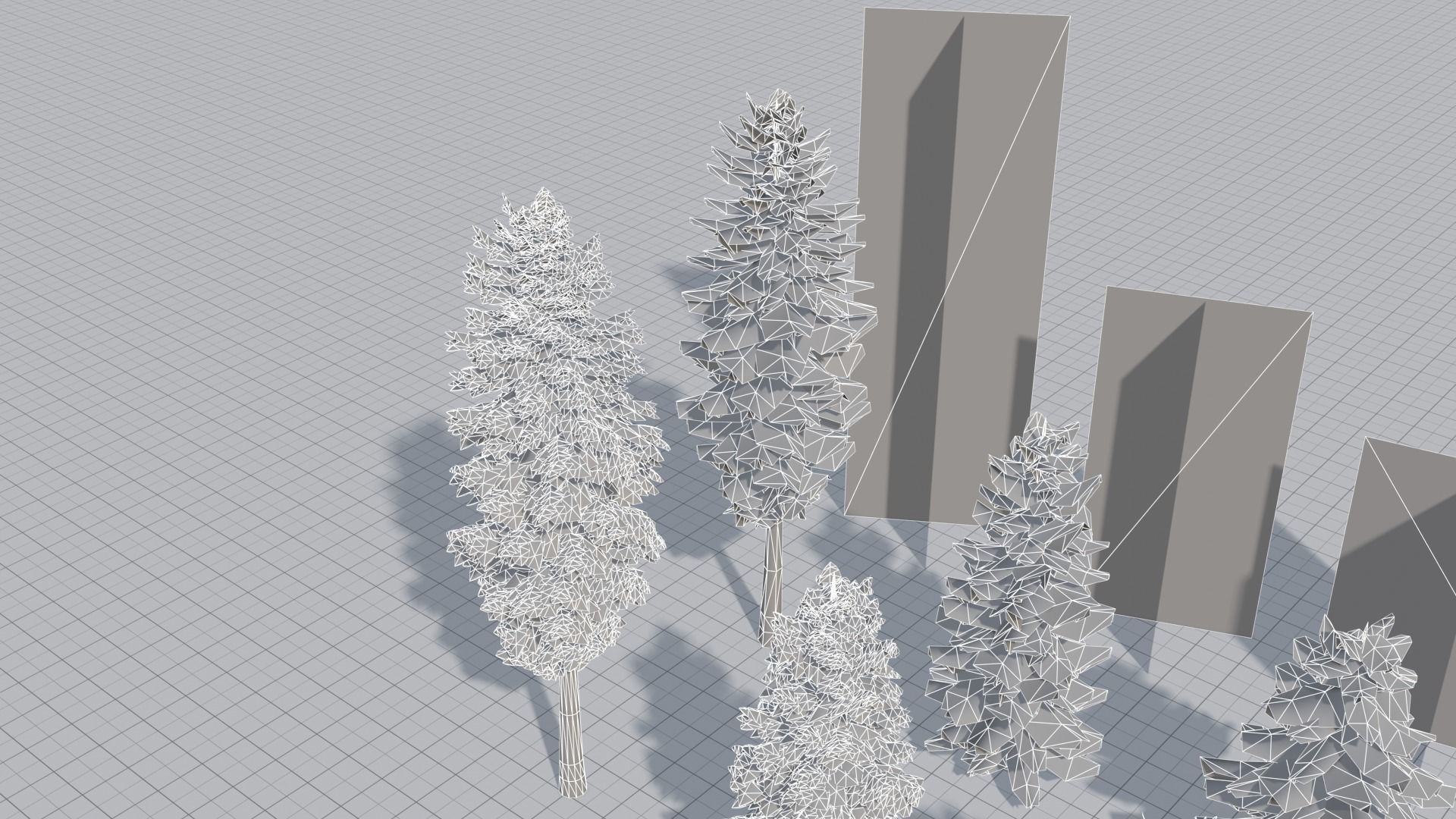 Larch Pine Tree Low-poly 3D model_7