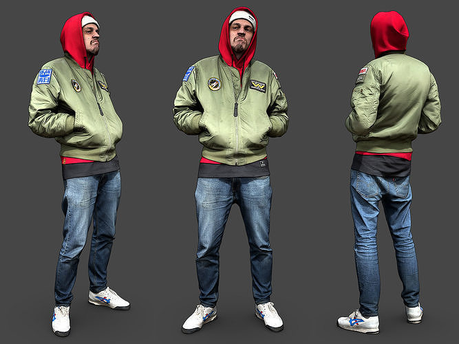 Stylized Man Character 3D model