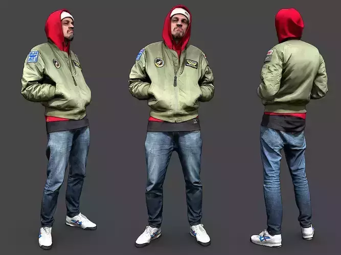 Stylized Man Character 3D model