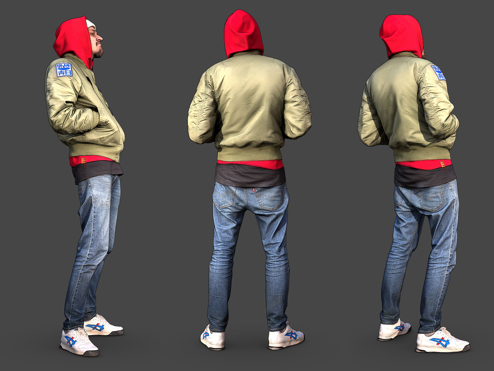 Stylized Man Character 3D model_4