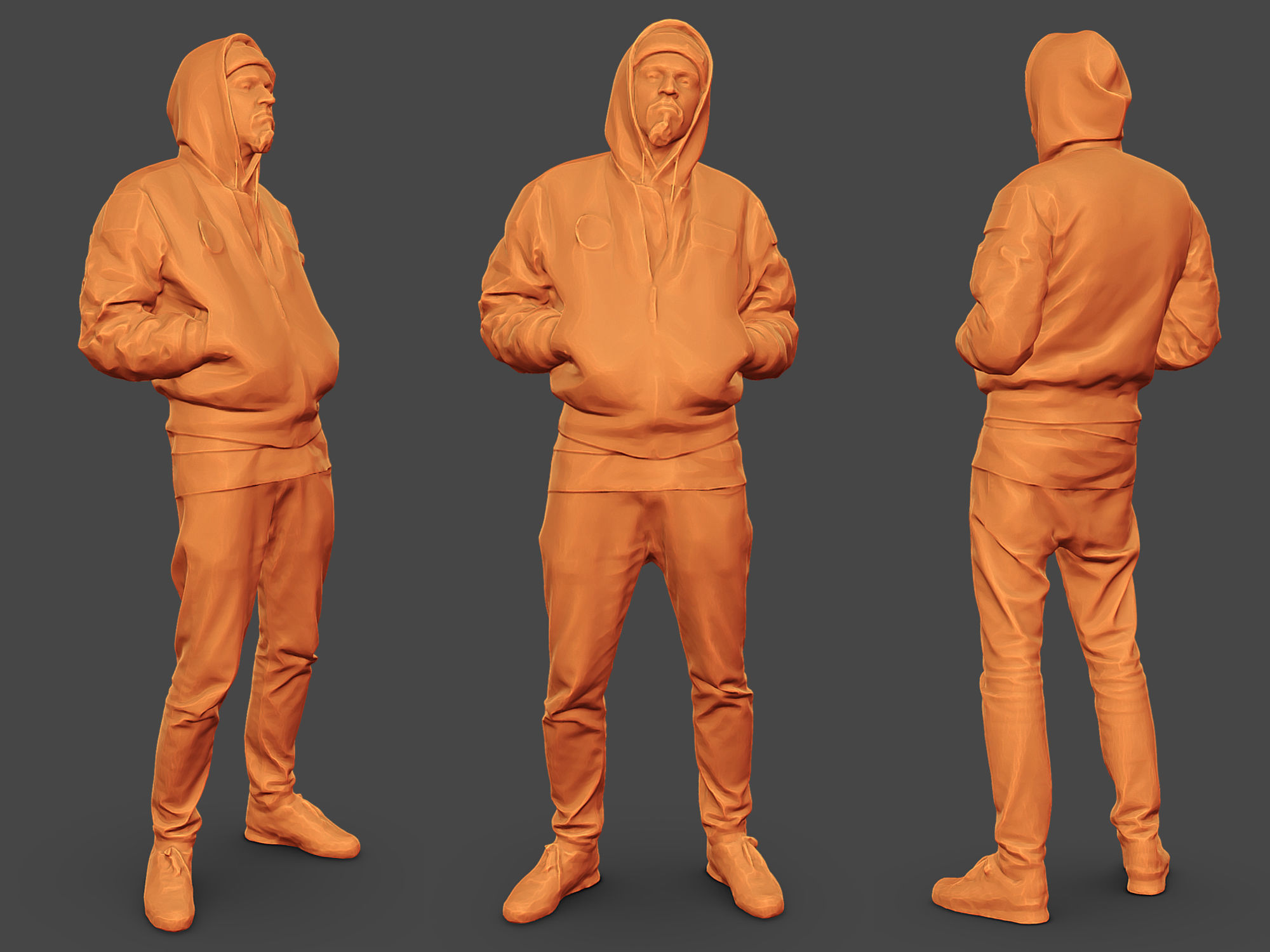 Stylized Man Character 3D model_2