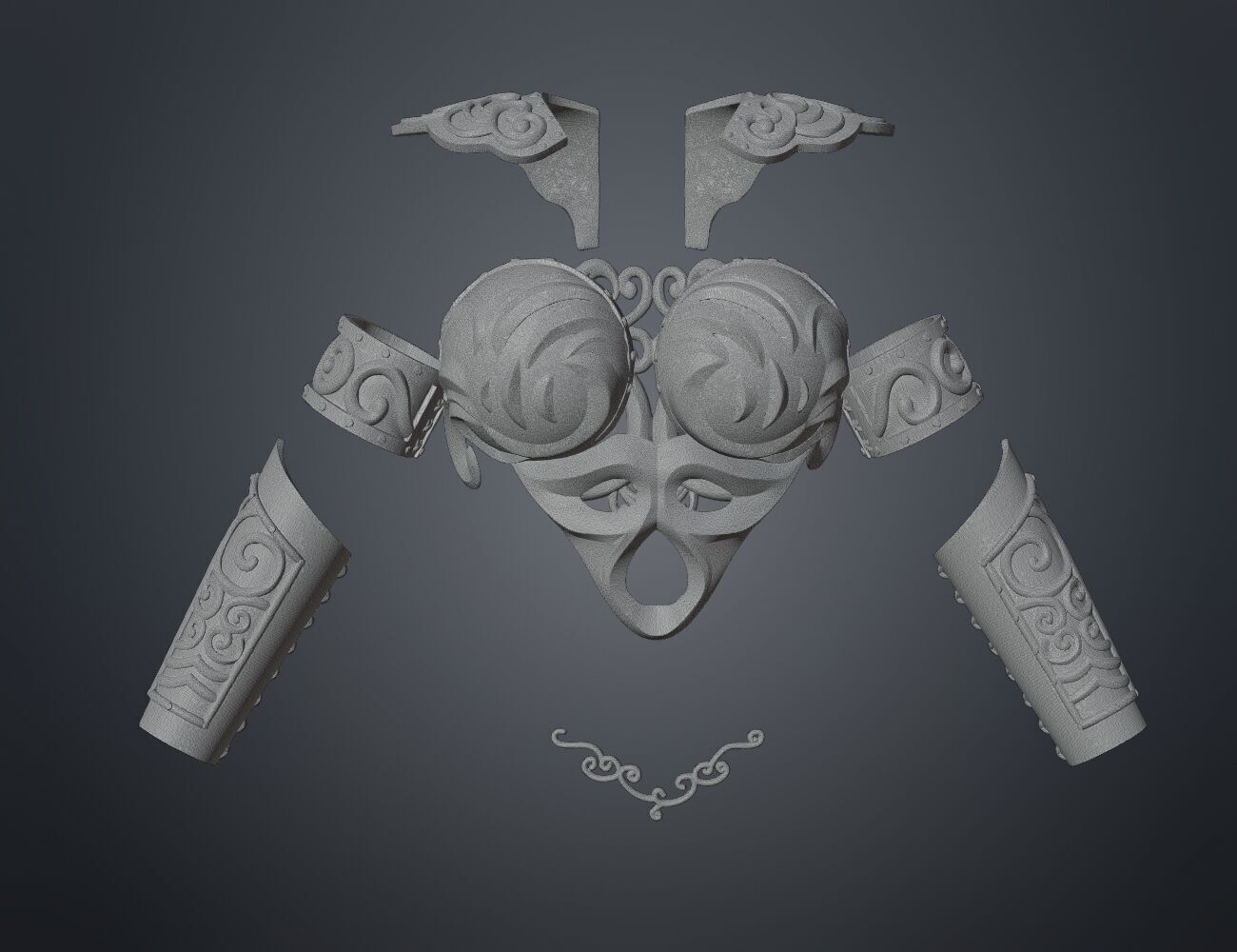 Xena - Warrior Princess cosplay armor 3D print model_12
