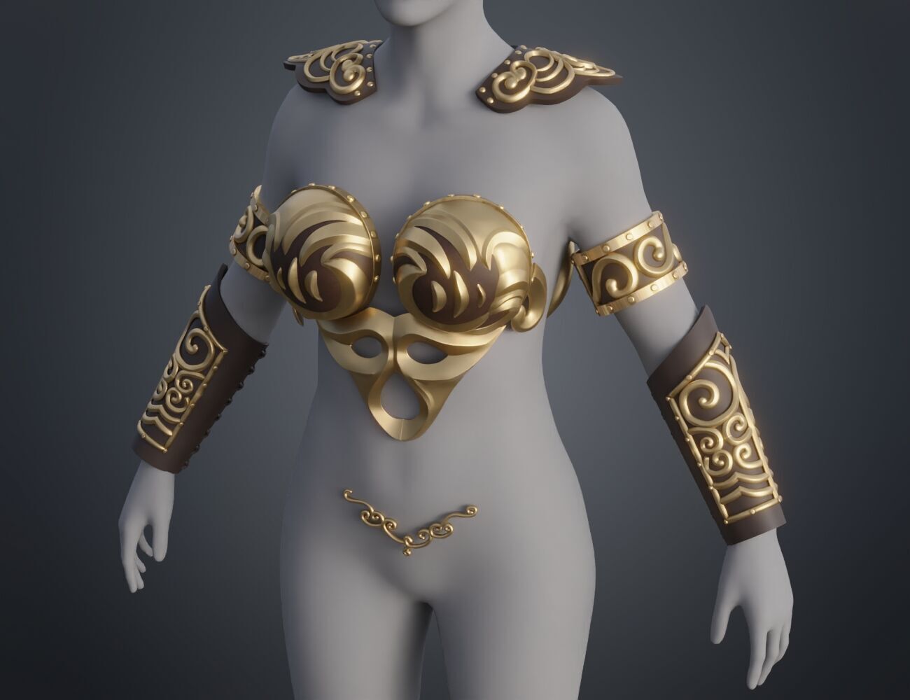 Xena - Warrior Princess cosplay armor 3D print model_1