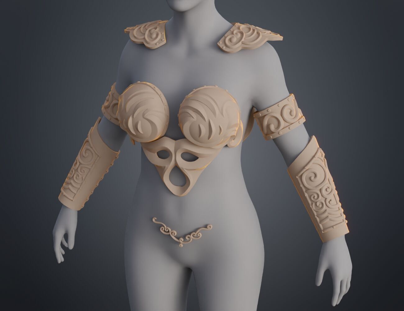 Xena - Warrior Princess cosplay armor 3D print model_10