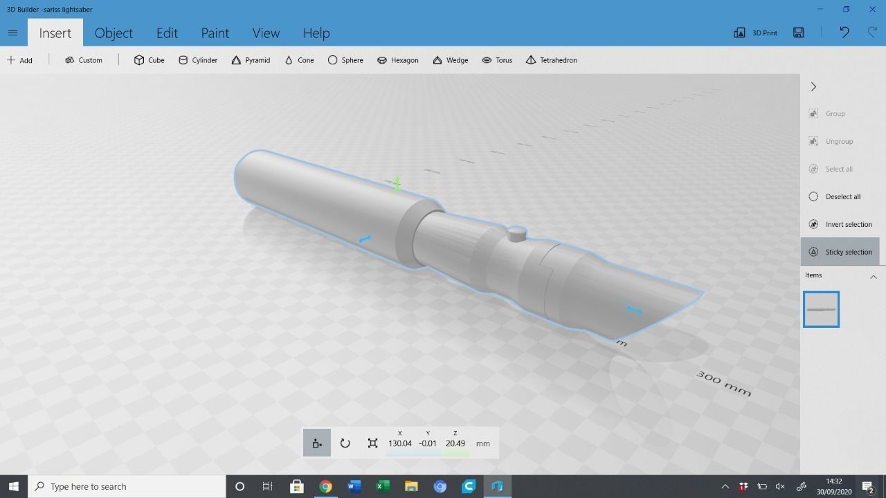 Star Wars Sariss Lightsaber Hilt 3D print model_3