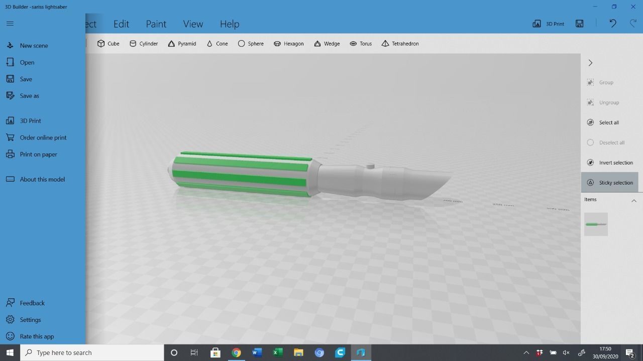 Star Wars Sariss Lightsaber Hilt 3D print model_5