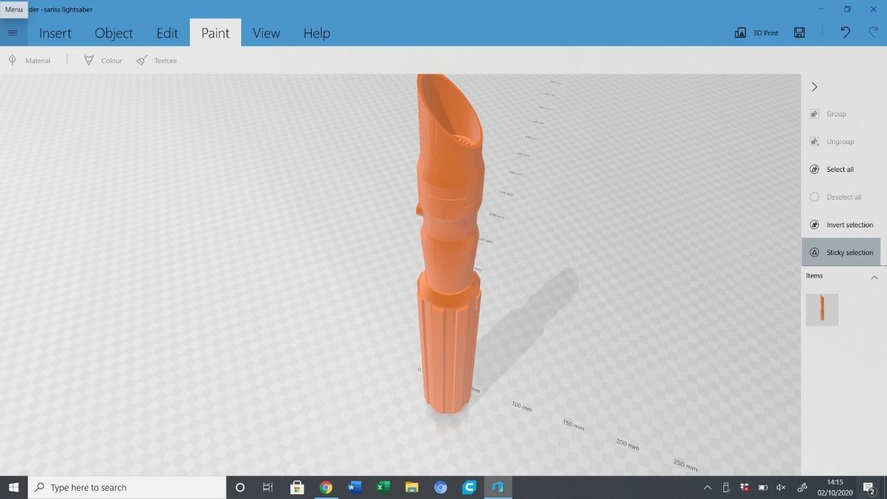 Star Wars Sariss Lightsaber Hilt 3D print model_2