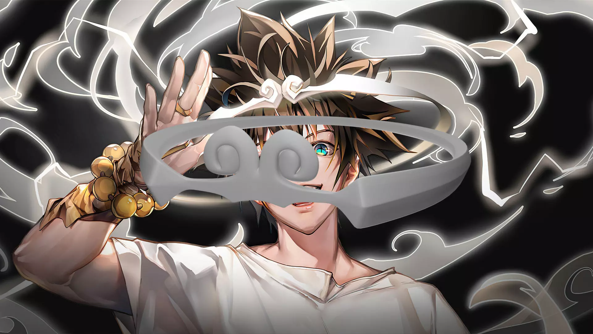 Loop of Binding Jin Mori Cosplay Head Crown 3d Print 3D print model_0