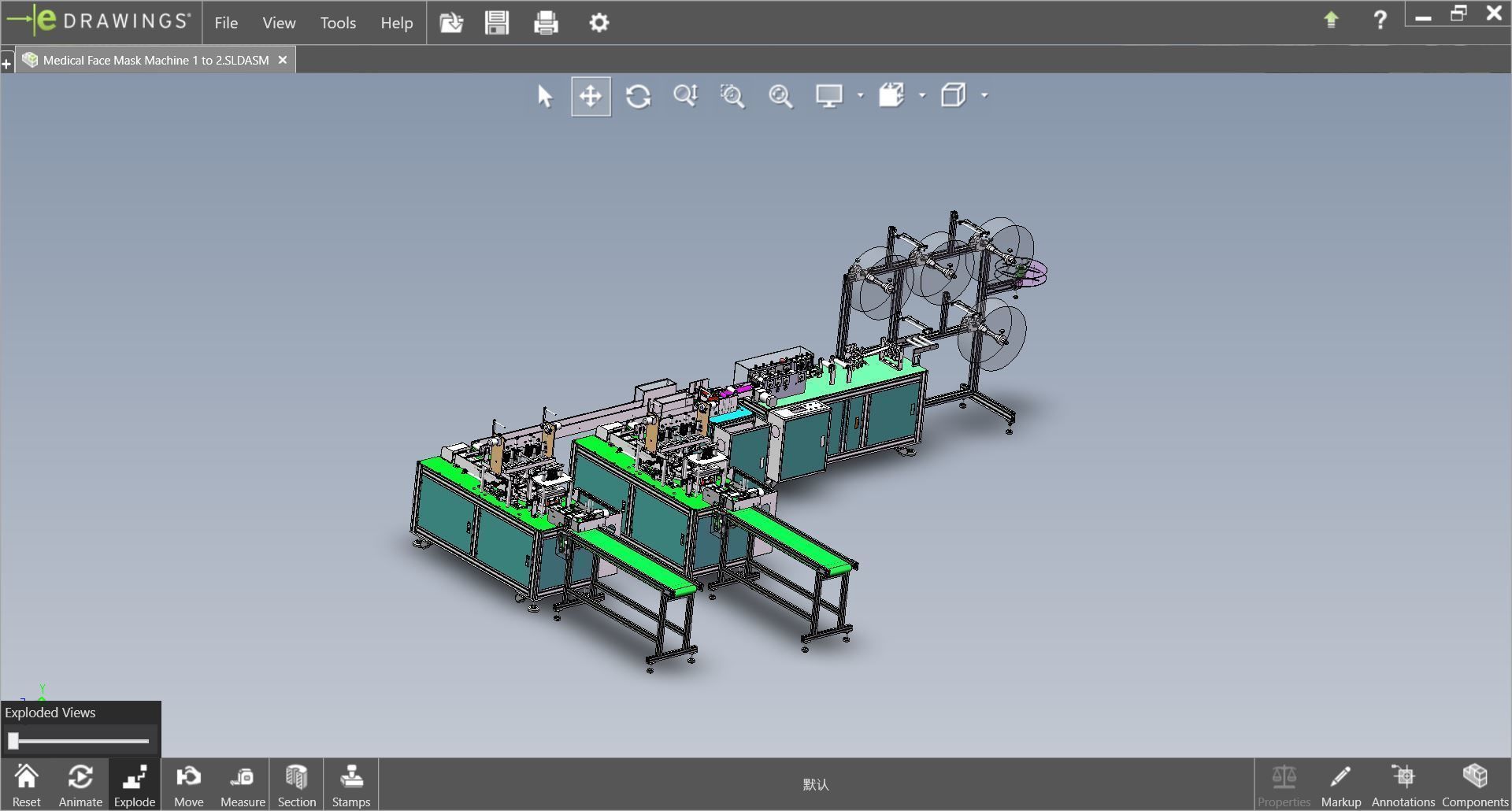 fully automatic -face mask machine 1 3D model_40