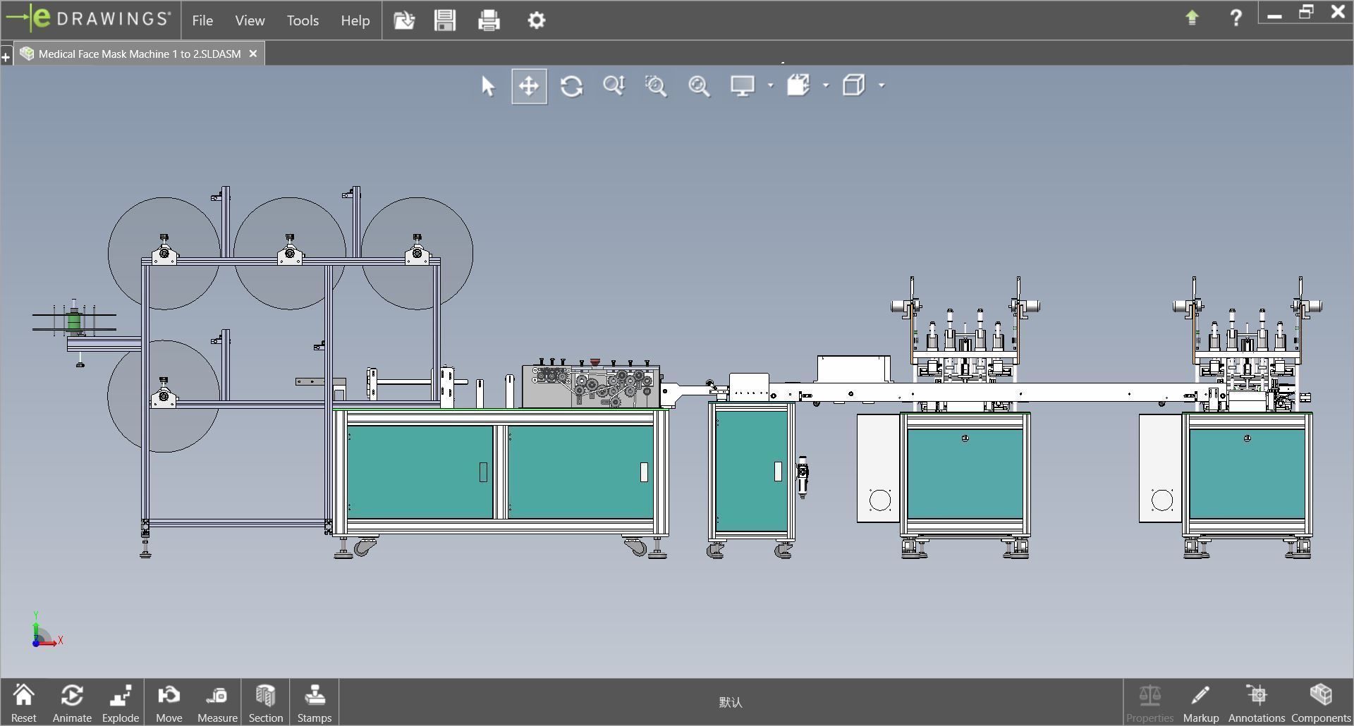 fully automatic -face mask machine 1 3D model_2