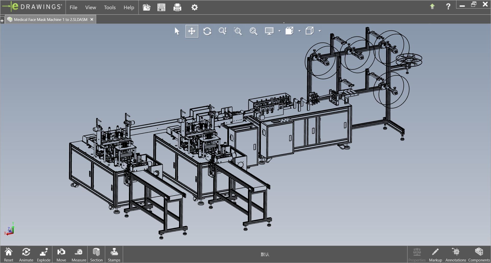 fully automatic -face mask machine 1 3D model_1