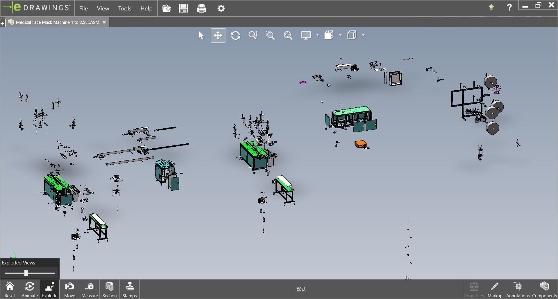 fully automatic -face mask machine 1 3D model_42