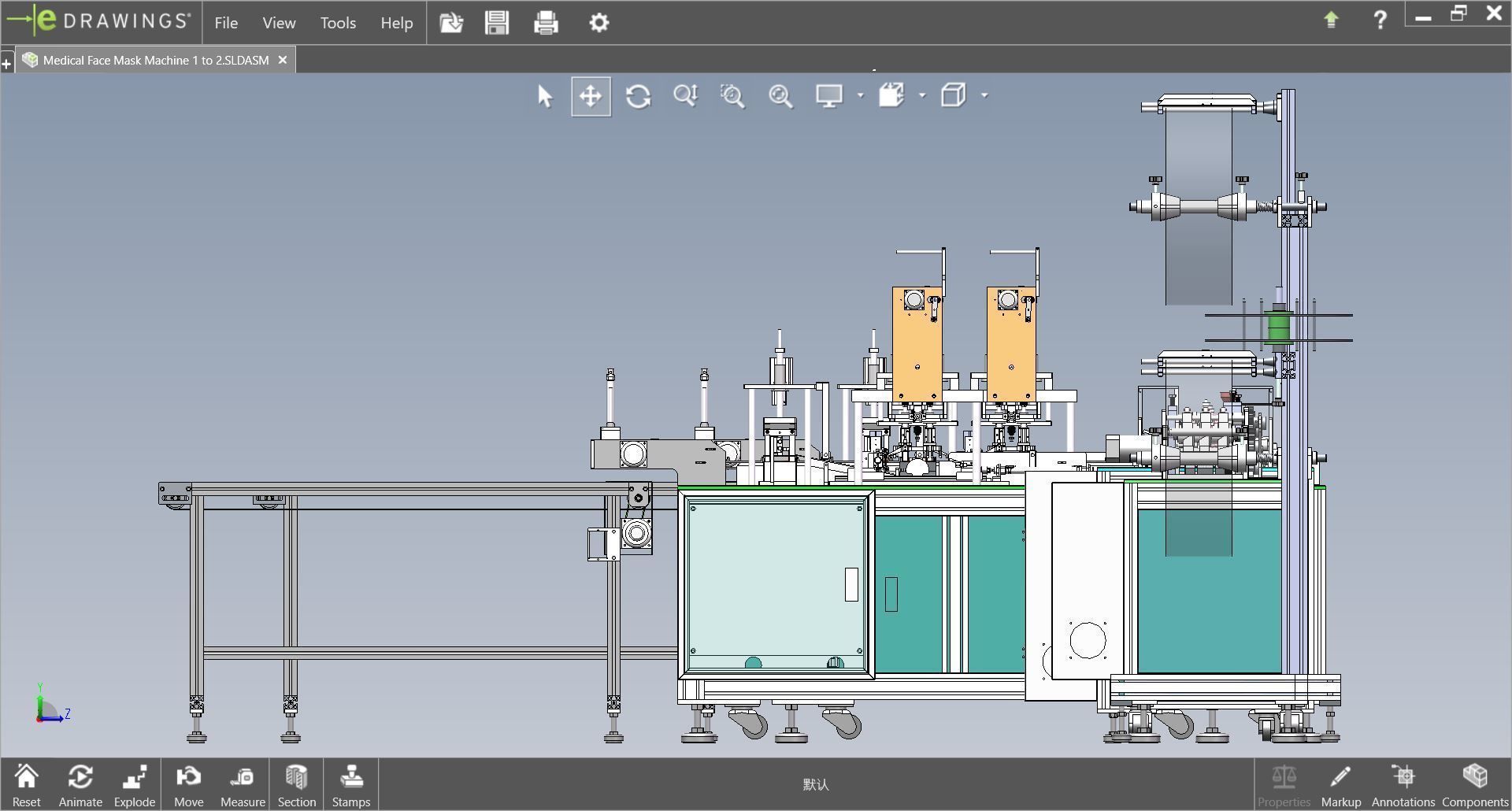fully automatic -face mask machine 1 3D model_3