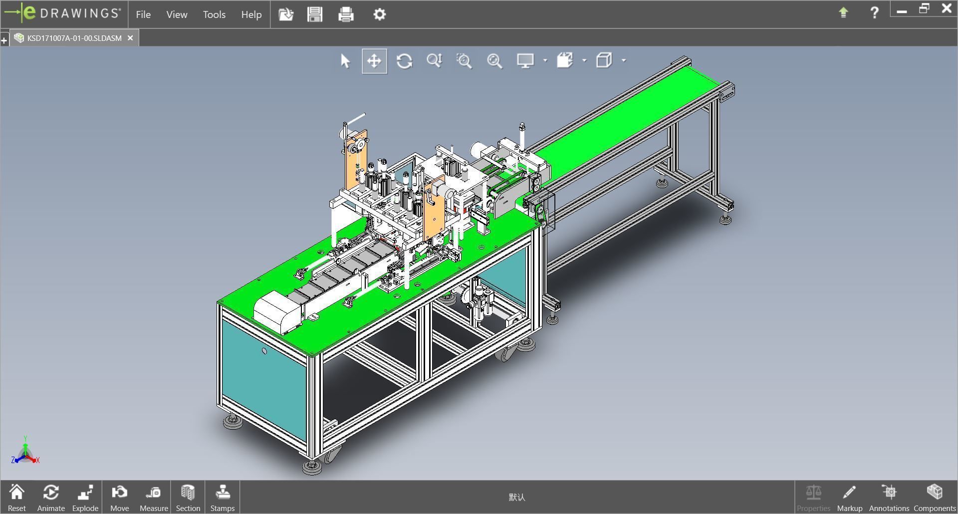 fully automatic -face mask machine 1 3D model_9