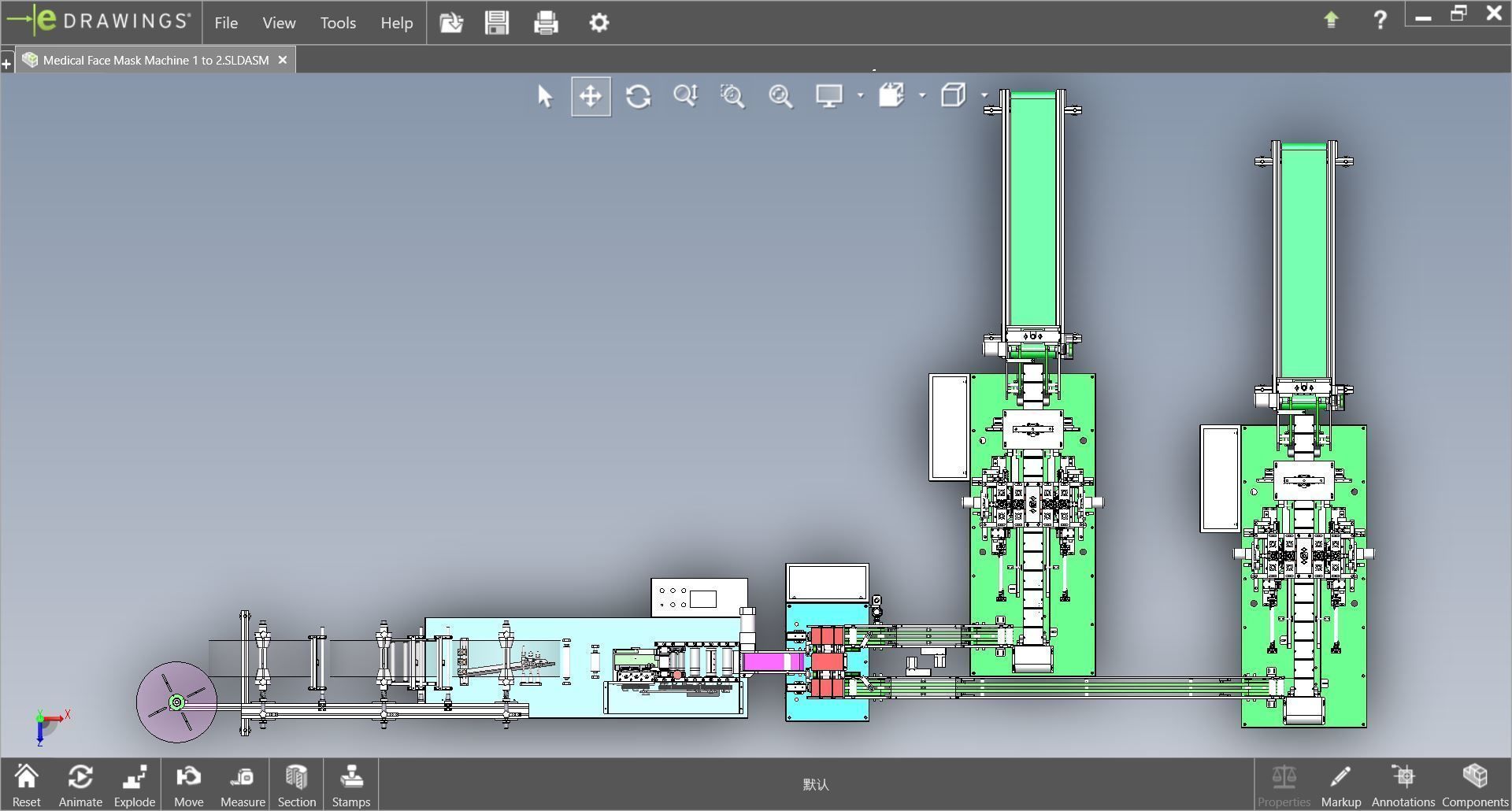 fully automatic -face mask machine 1 3D model_5