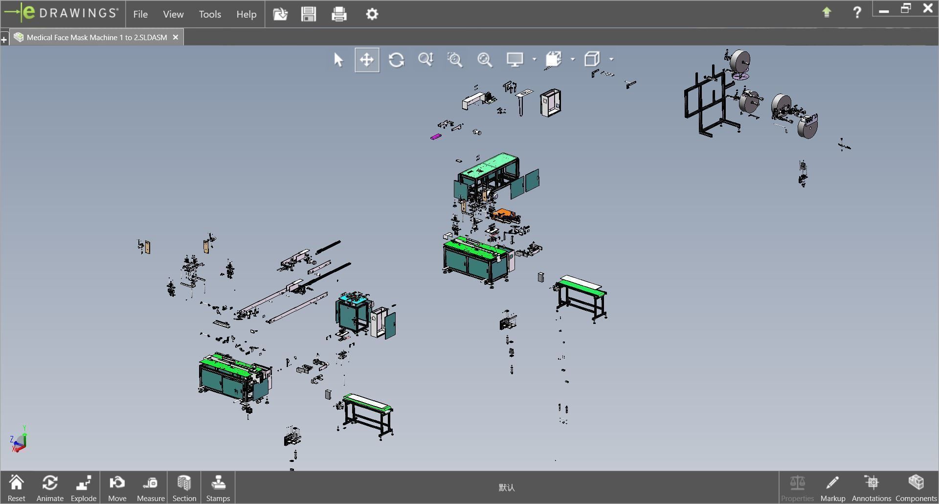 fully automatic -face mask machine 1 3D model_43