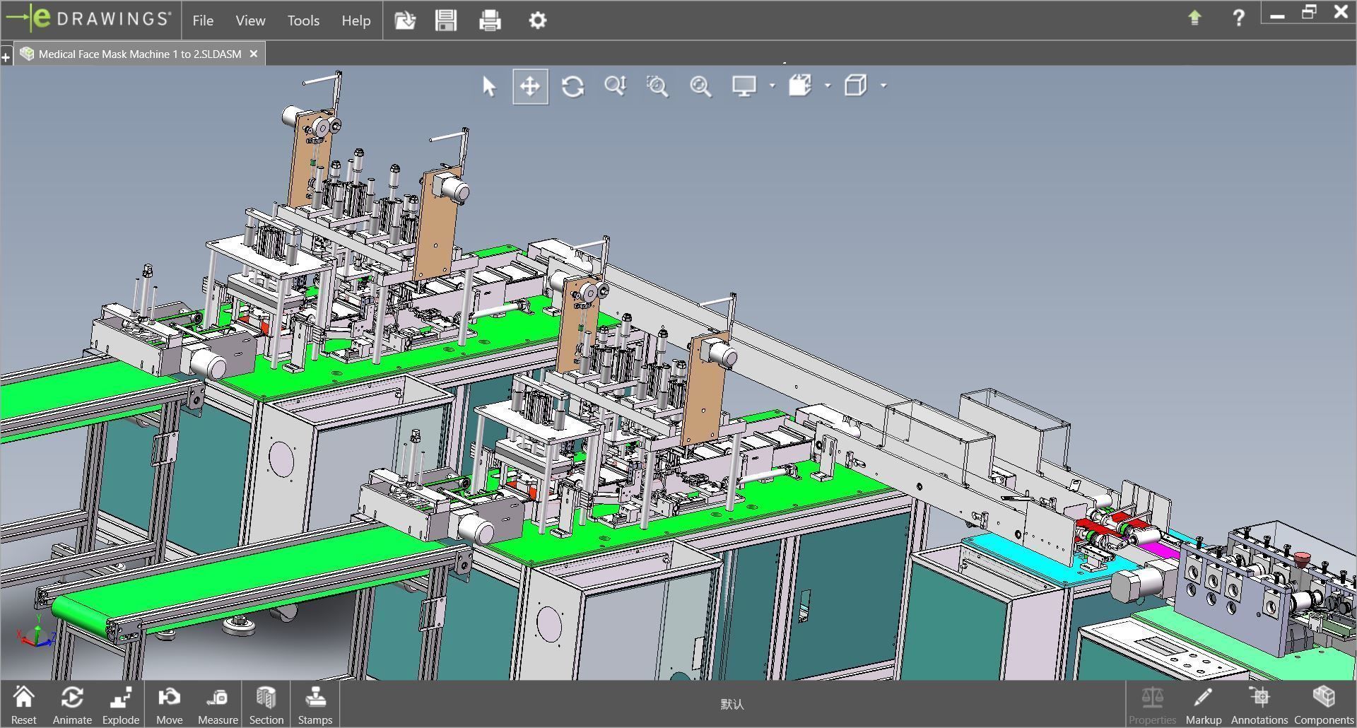 fully automatic -face mask machine 1 3D model_7