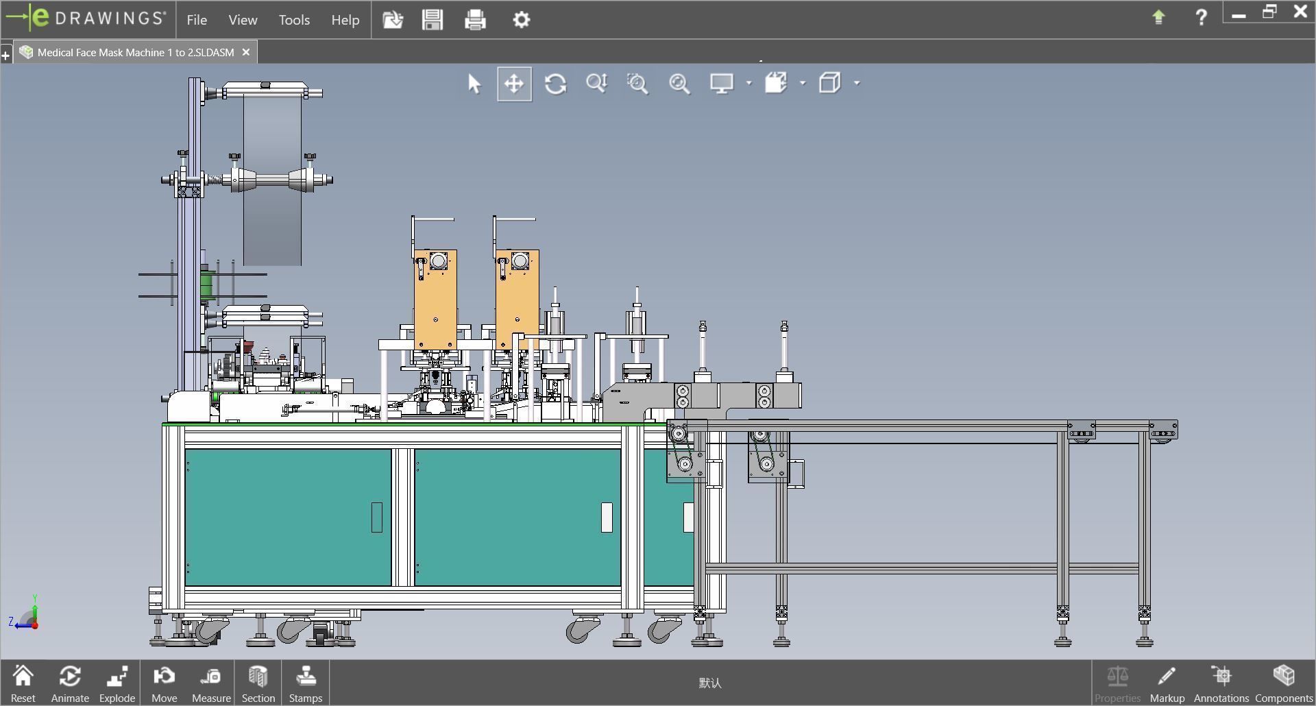 fully automatic -face mask machine 1 3D model_4