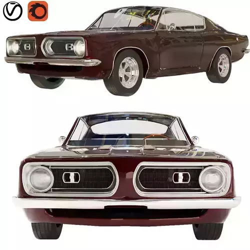 1968 Plymouth Barracuda Maroon