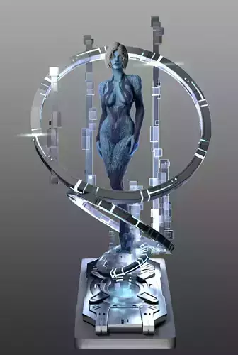Halo Cortana 3D print model