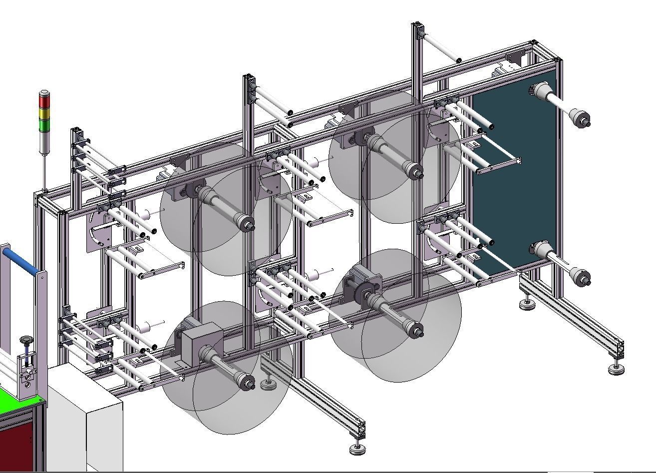 fully automatic -face mask machine 2 3D model_11
