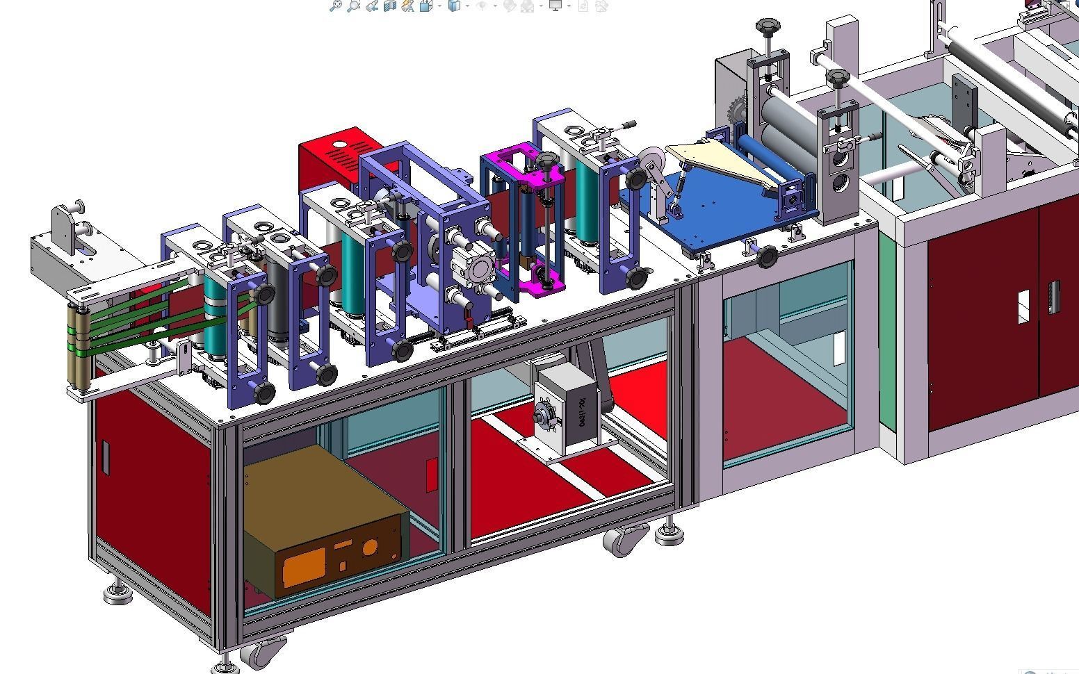 fully automatic -face mask machine 2 3D model_13