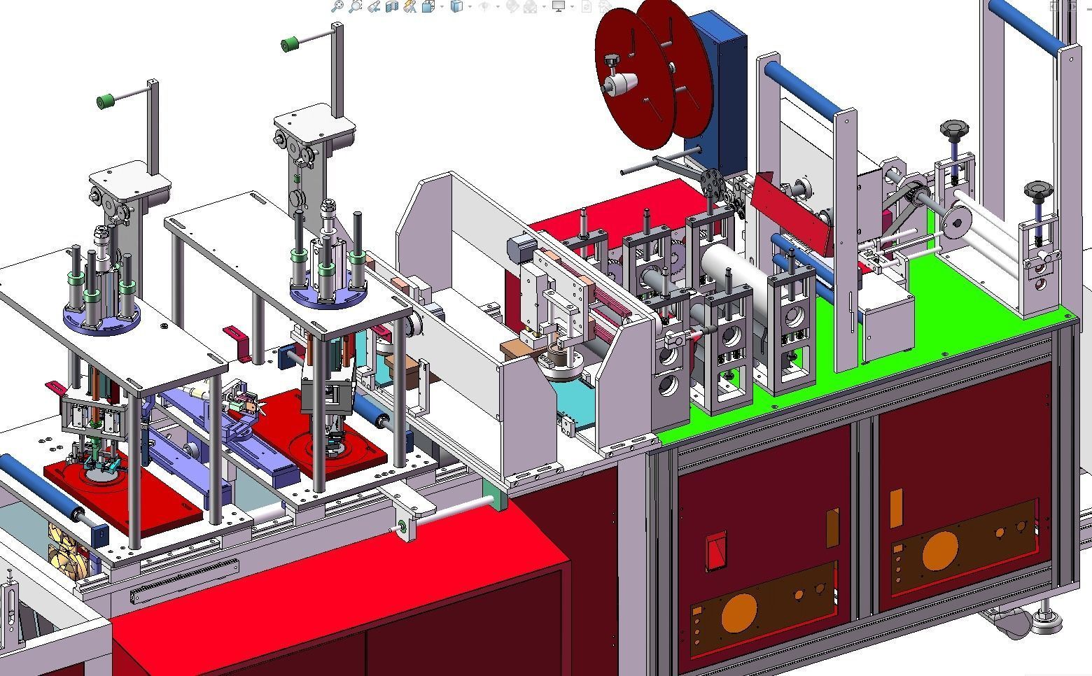 fully automatic -face mask machine 2 3D model_12