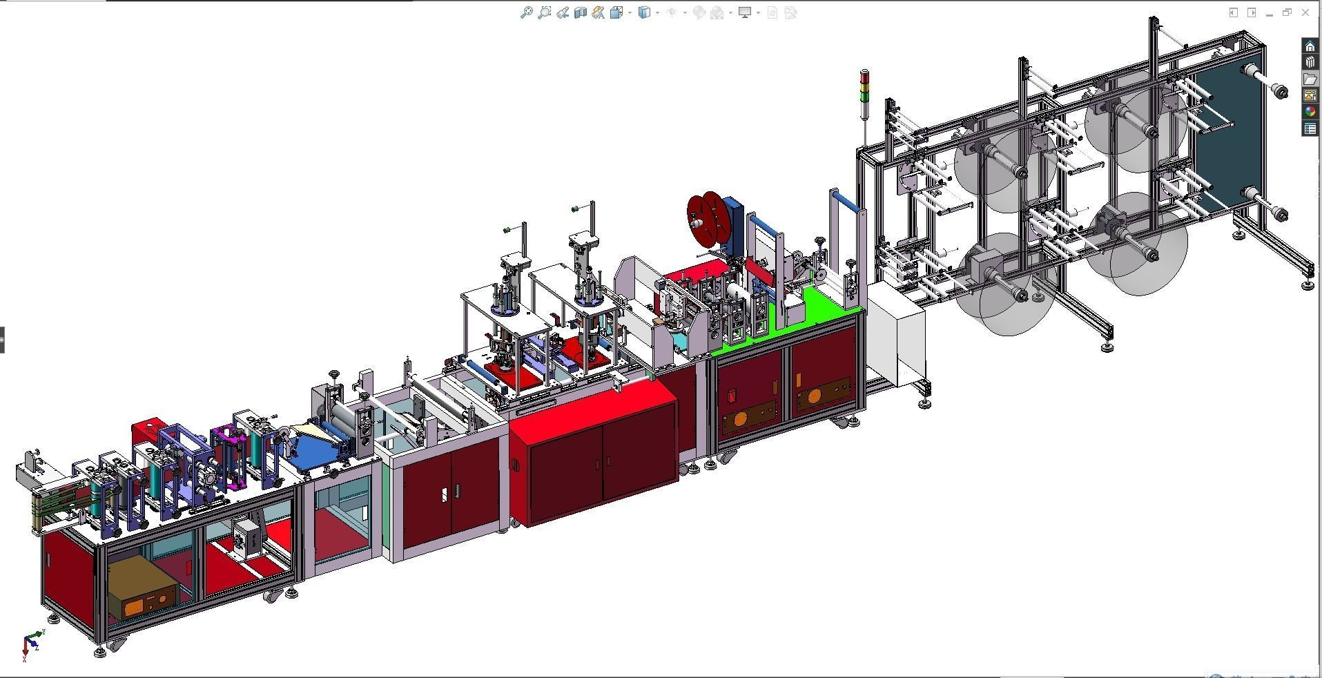 fully automatic -face mask machine 2 3D model_9