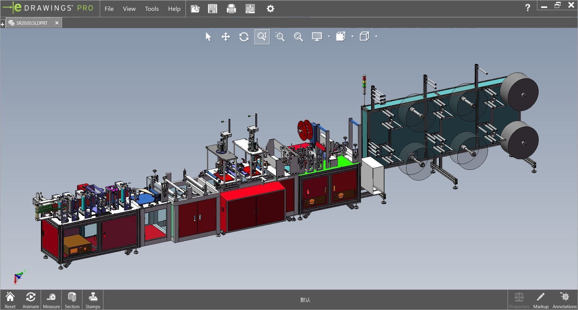 fully automatic -face mask machine 2 3D model_1