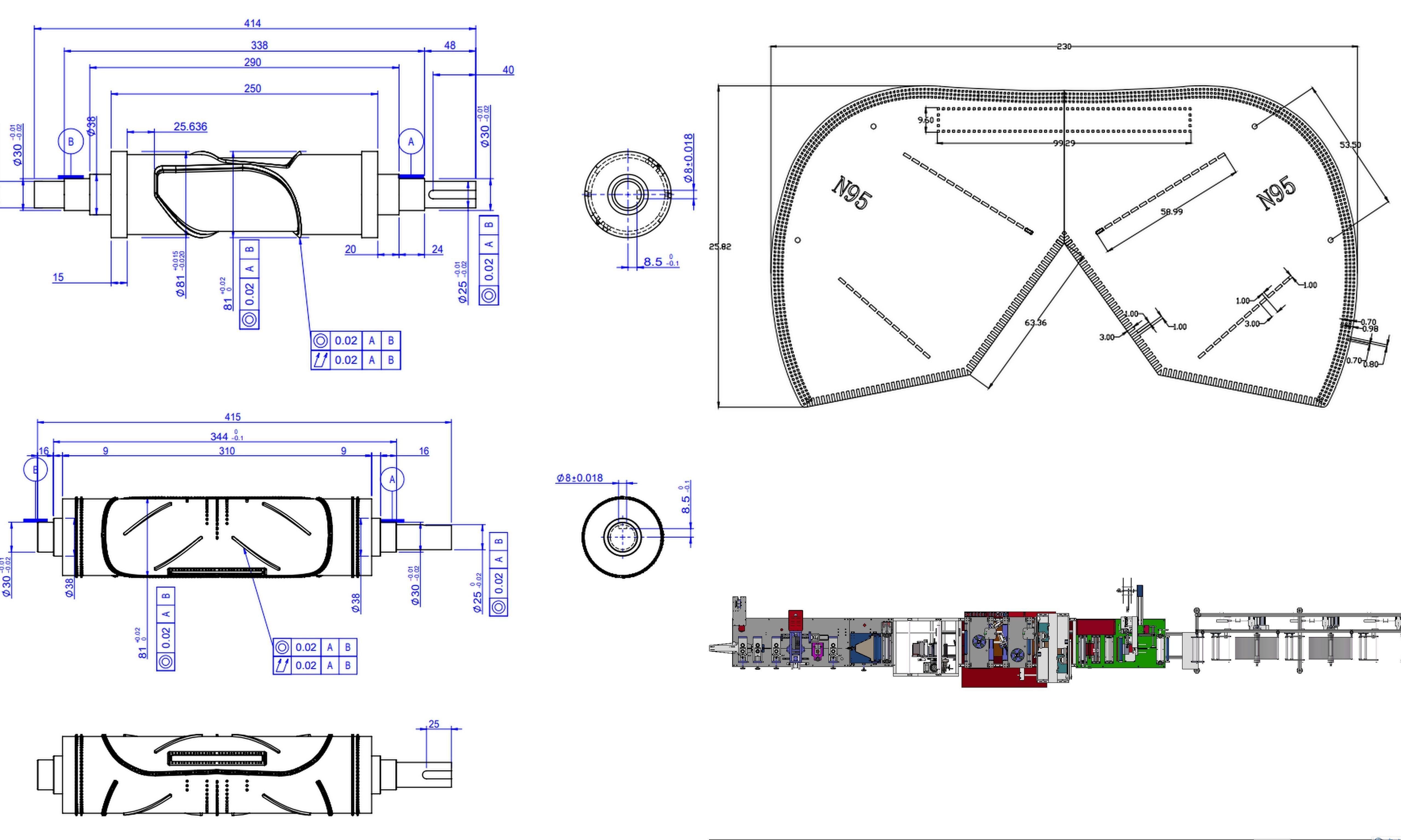 fully automatic -face mask machine 2 3D model_3